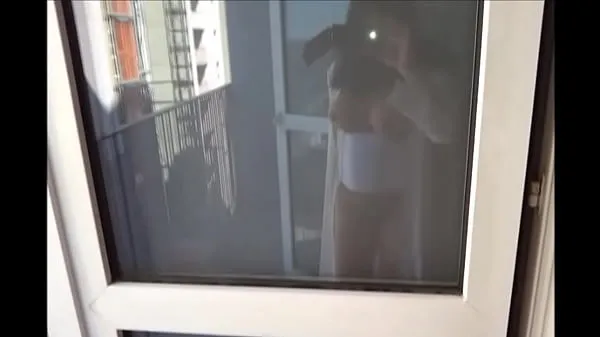 XXX topless on the balcony warm Tube