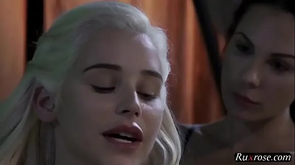 XXX This Aint Game of Thrones Kirsten Price HD; lesbian, blonde, brunette, pornstar, licking, kissing, f ciepła rurka