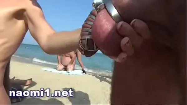 XXX piss and multi cum on a swinger beach cap d'agde varmt rør