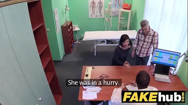 XXX Fake Hospital Czech doctor cums over horny cheating wifes tight pussy หลอดอุ่น