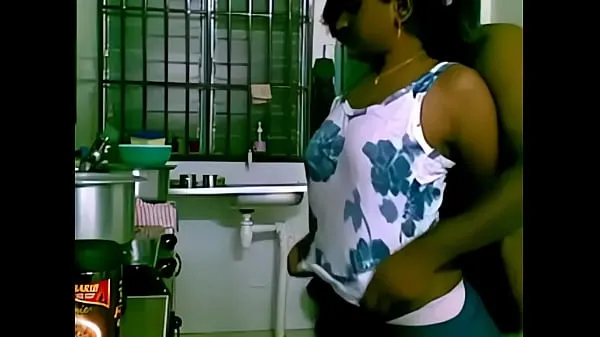 XXX See maid banged by boss in the kitchen گرم ٹیوب