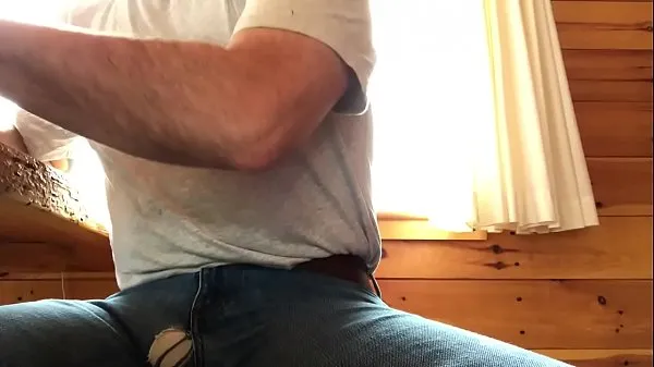 XXX Huge hole in his jeans. Hot as fuck big bulge warm Tube