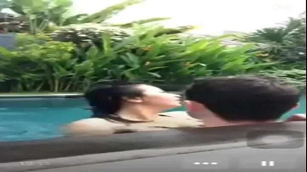 XXX Indonesian fuck in pool during live warme buis
