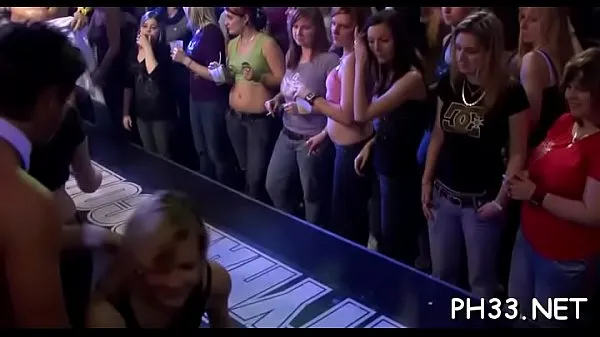 XXX Trickling pussy on the dance floor fucking and slots face and mouth warm Tube