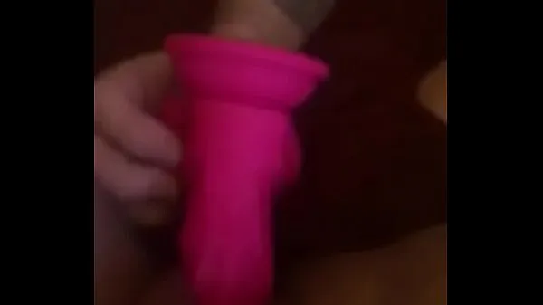 XXX Slut Wife's pussy squirting on a big dildo part 1 teplá trubice