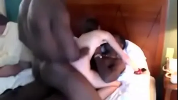 XXX wife double penetrated by black lovers while cuckold husband watch warm Tube