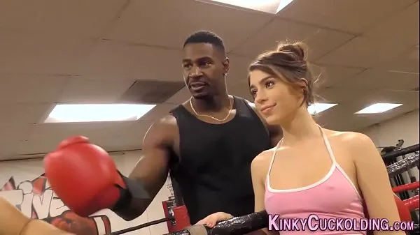XXX Domina cuckolds in boxing gym for cum toplo tube