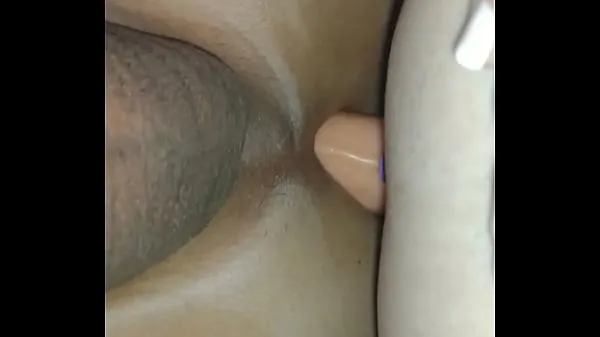 XXX Wife debuting her new toy in the husband's ass warm Tube