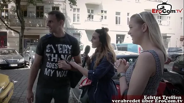 XXX german reporter search guy and girl on street for real sexdate 따뜻한 튜브
