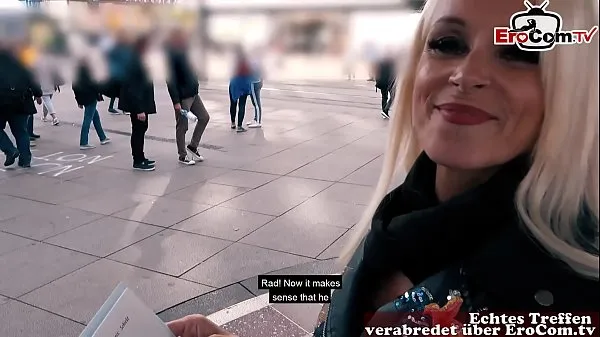XXX Skinny mature german woman public street flirt EroCom Date casting in berlin pickup warm Tube