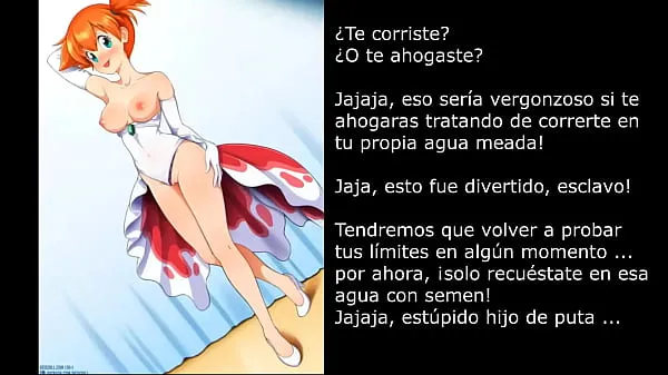 XXX Misty Pokémon (Femdom/Hentai/Bathtube/Humiliation/Pissplay) Spanish varmt rør