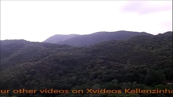 XXX Exhibitionism in the mountains of southern Brazil - complete in red meleg cső