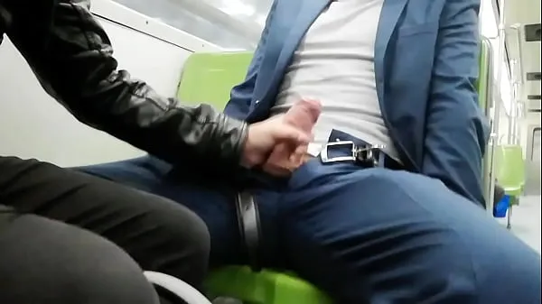XXX Cruising in the Metro with an embarrassed boy Tiub hangat