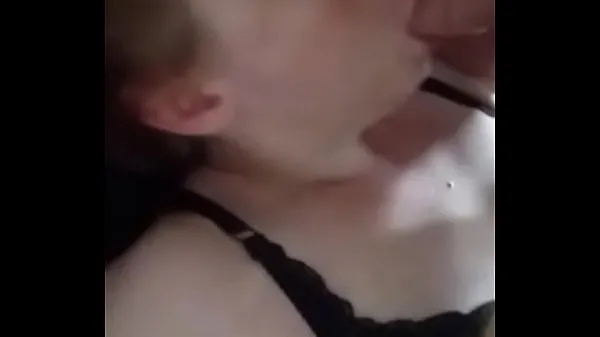 XXX sucking his cock, drinks his cum. takes it like a whore varmt rør