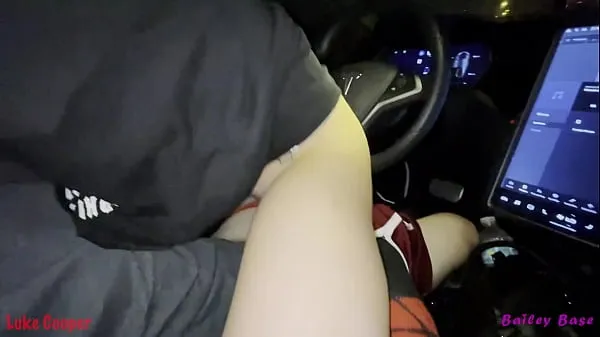 XXX Fucking Hot Teen Tinder Date In My Car Self Driving Tesla Autopilot sıcak Tüp