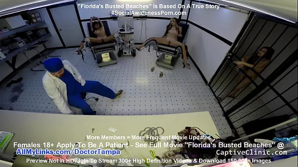 XXX Floridas Busted Beaches" Asia Perez Little Mina & Ami Rogue Arrested & Get Strip Search & Gyno Exam By Doctor Tampa On Way To Florida Beach meleg cső