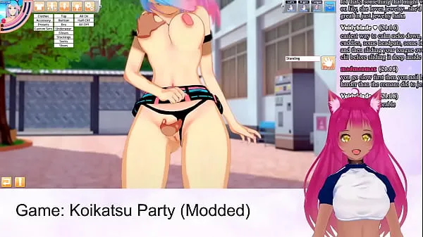 XXX VTuber LewdNeko Plays Koikatsu Party Part 3 گرم ٹیوب