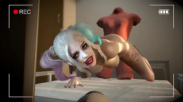 XXX Harley Quinn sexy webcam Show - 3D Porn teplá trubice