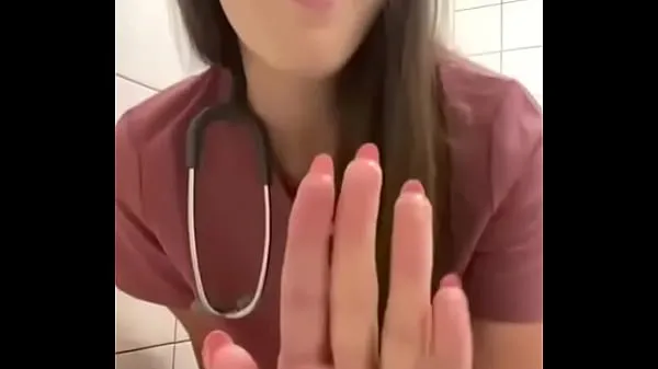 XXX nurse masturbates in hospital bathroom warm Tube