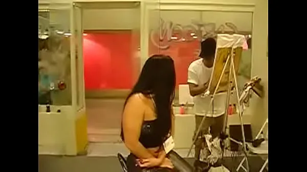 XXX Monica Santhiago Porn Actress being Painted by the Painter The payment method will be in the painted one varmt rør