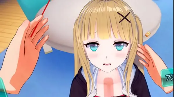 XXX Eroge Koikatsu! VR version] Cute and gentle blonde big breasts gal JK Eleanor (Orichara) is rubbed with her boobs 3DCG anime video Tabung hangat