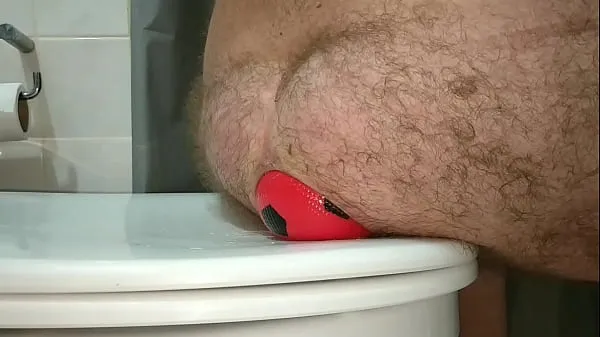 XXX Huge Balloon in my Ass fills the hole warm Tube