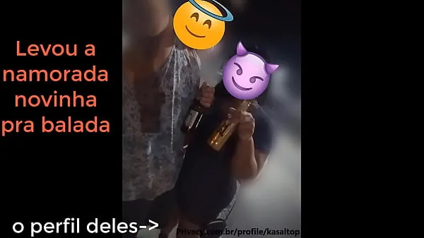 XXX nymphet girlfriend went to the party and became a whore of two guys θερμός σωλήνας