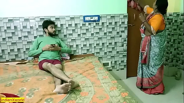 XXX Indian teen boy fucking with hot beautiful maid Bhabhi! Uncut homemade sex warm Tube