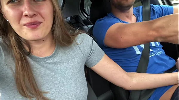XXX blowjob on the highway warme buis