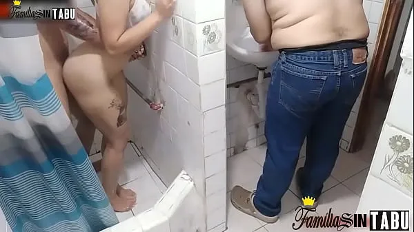 XXX Anal fuck to beautiful girl sasha in the bathroom, flowery ass full of semen warm Tube
