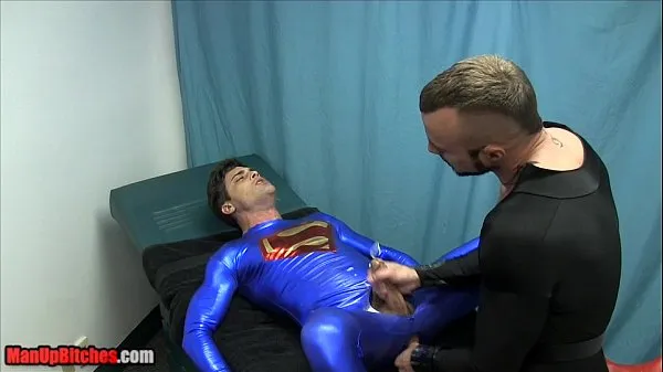 XXX The Training of Superman BALLBUSTING CHASTITY EDGING ASS PLAY Tiub hangat