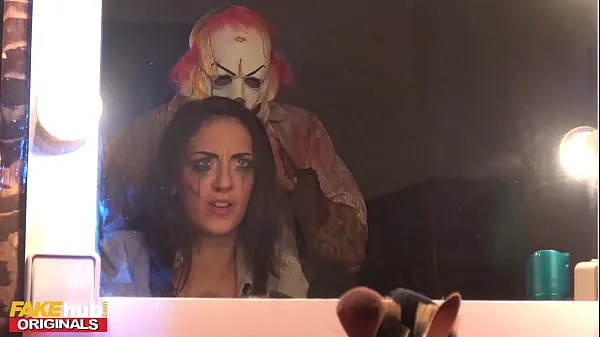 XXX Fakehub Originals - Fake Horror Movie goes wrong when real killer enters star actress dressing room - Halloween Special Tiub hangat