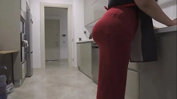 XXX My big-ass stepmother got me horny again. My big-ass stepmother who came to the kitchen and cooked for me made my dick hard. Fucking big ass is my biggest dream warm Tube