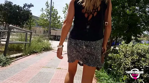 XXX nippleringlover kinky mother no panties flashing pierced pussy on public street and supermarket varmt rør