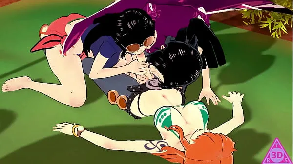XXX Parodia Nami Boa Nico Robin gioco hentai di sesso uncensored Japanese Asian Manga Anime Game Trans ..TR3DS teplá trubice
