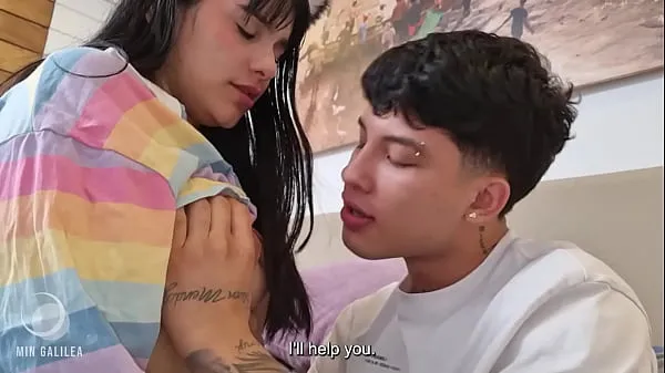 XXX My stepbrother discovers me in the middle of a stream on twitch and ends up fucking me - Danner mendez ft Min Galilea หลอดอุ่น