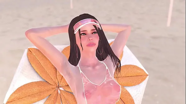 XXX Animation naked girl was sunbathing near the pool, it made the futa girl very horny and they had sex - 3d futanari porn sıcak Tüp