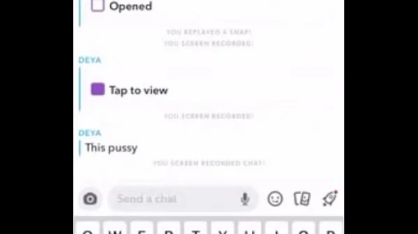 XXX Teen Latina slut snapchats a video of her pussy for me meleg cső