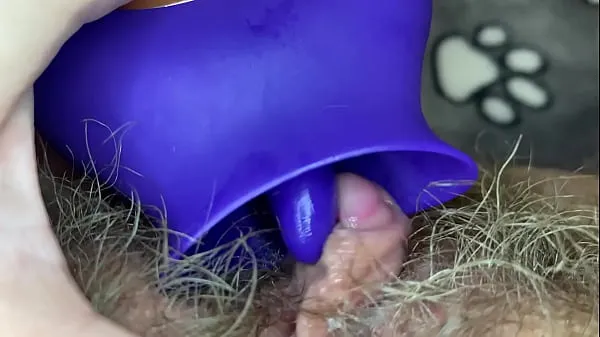 XXX Extreme closeup big clit licking toy orgasm hairy pussy toplo tube