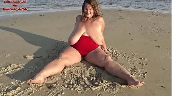 XXX Beach Shaking Tits (free promotional ciepła rurka