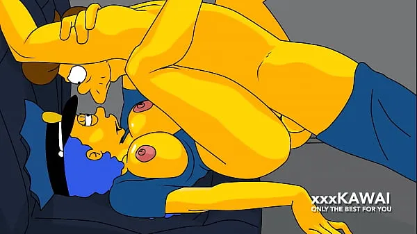 XXX Police Marge tries to Arrest Snake but he Fucks Her (The Simpsons toplo tube