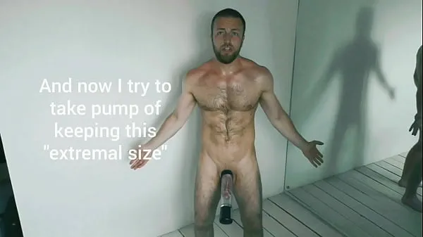 XXX Automatic penis pump use by Kostya Kazenny گرم ٹیوب
