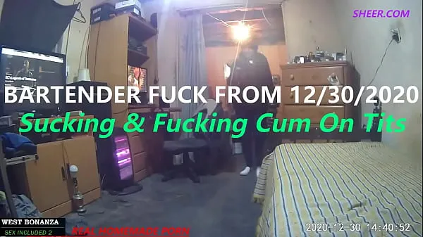 XXX Bartender Fuck From 12/30/2020 - Suck & Fuck cum On Tits sıcak Tüp