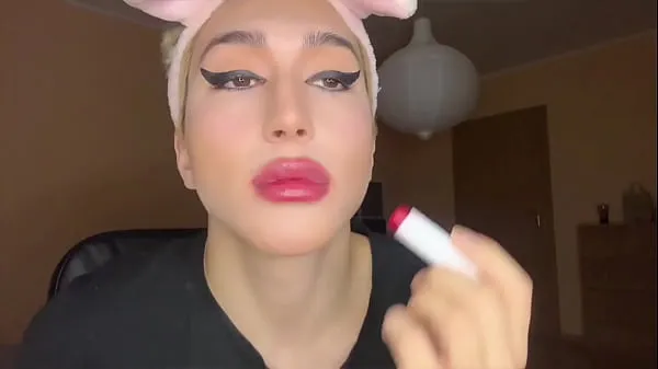 XXX Sissy slut makeup lämmin putki