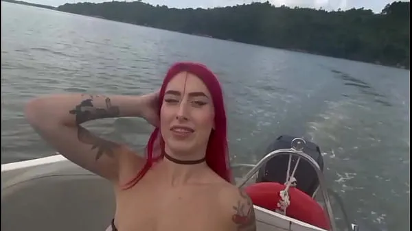 XXX Captain cock on the boat with Mary Janee on the high seas sıcak Tüp