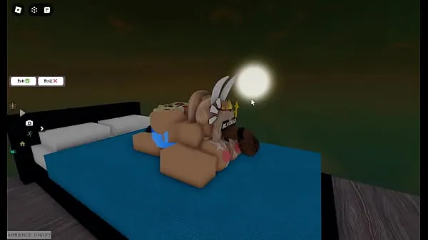 XXX Blonde roblox bunny girl gets passed around by BBCtubo caldo